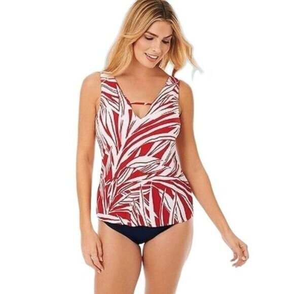 Women's Slimming Control Keyhole Tankini Top Dreamsuit by Miracle Brands - Picture 1 of 7
